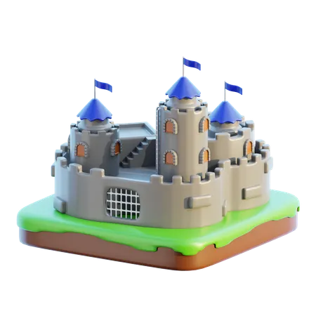 Castle 3 D Illustration 3D Icon