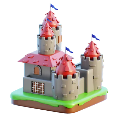 Castle 3 D Illustration 3D Icon