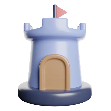 Castle  3D Icon