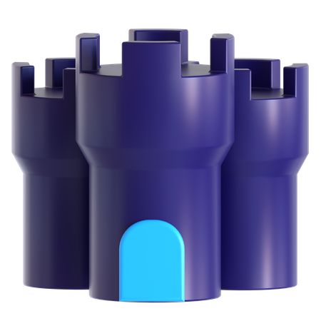 Castle  3D Icon