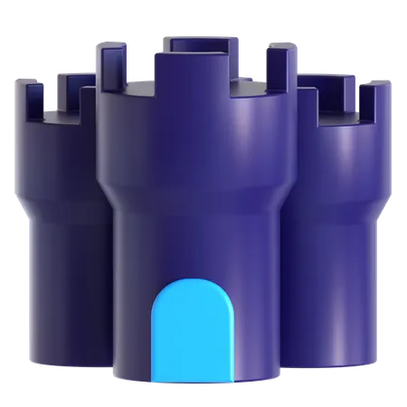Castle  3D Icon