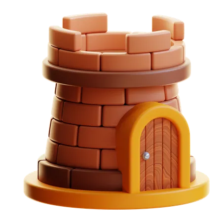 Castle  3D Icon