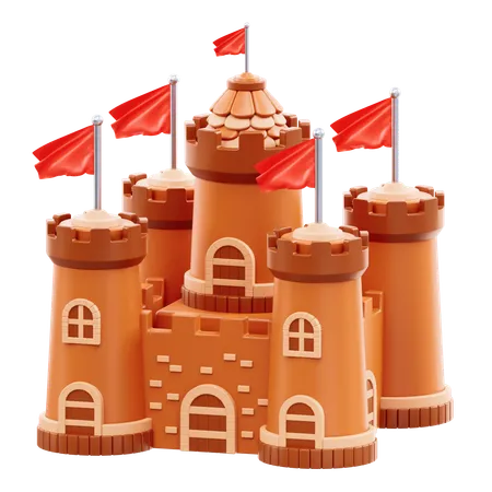 Castle  3D Icon