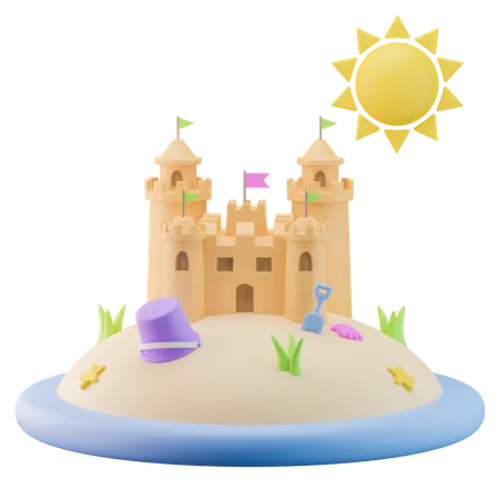 Castle  3D Icon