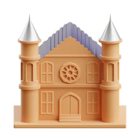 Castle  3D Icon