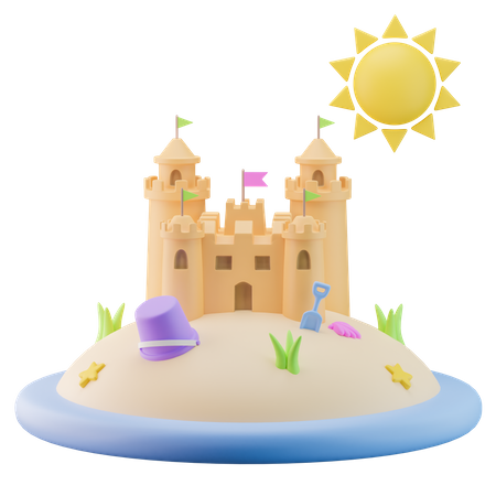 Castle  3D Icon