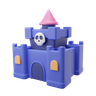 3d castle logo