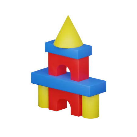 Castle Block  3D Icon