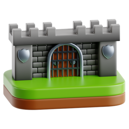 Castle Gate  3D Icon