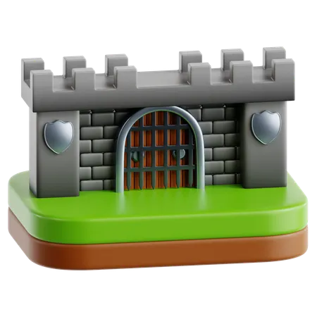 Castle Gate  3D Icon