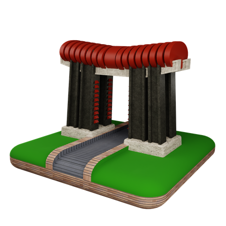 Castle Gate  3D Icon