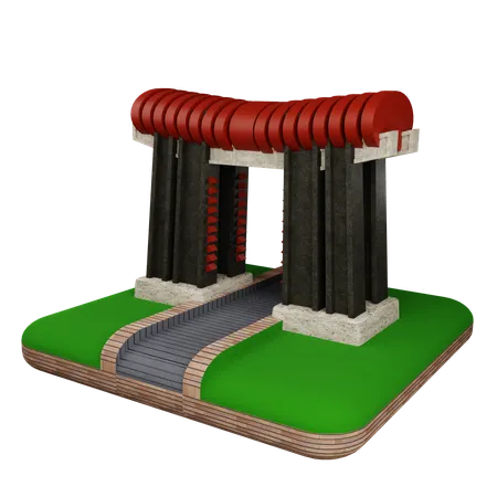 Castle Gate  3D Icon