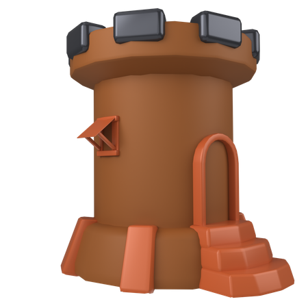 Castle Tower  3D Icon