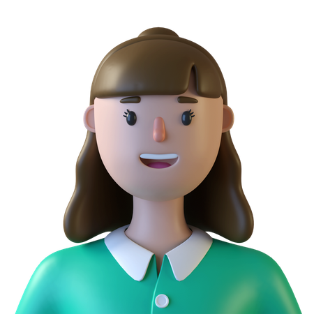 Casual Female  3D Icon