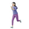 running pose emoji 3d