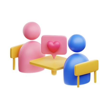 Casual Meetup  3D Icon