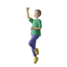 3d jump pose logo