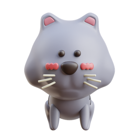 猫  3D Icon