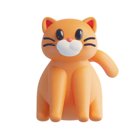 猫  3D Icon