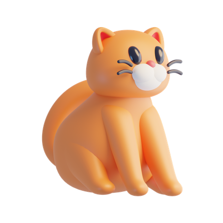 猫  3D Icon