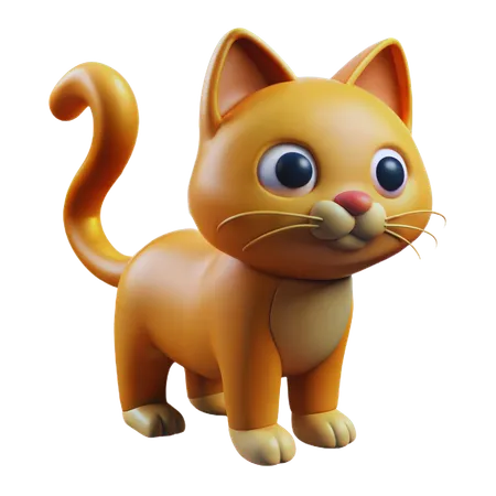 Cat  3D Icon