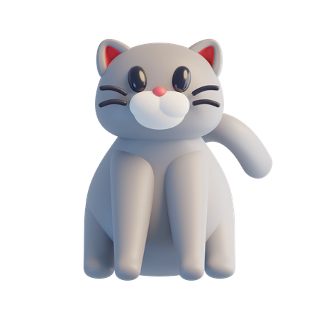 Cat  3D Icon