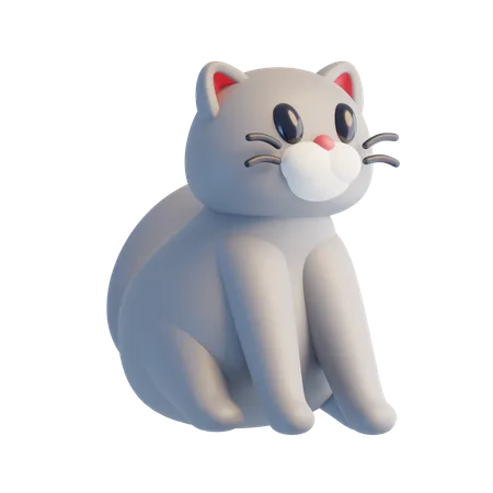 Cat  3D Icon