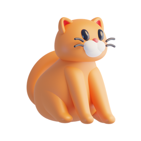 Cat  3D Icon