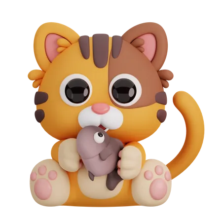 Cat  3D Icon