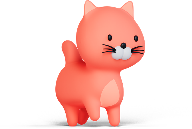 Cat  3D Icon