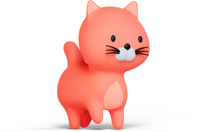 Cat  3D Icon