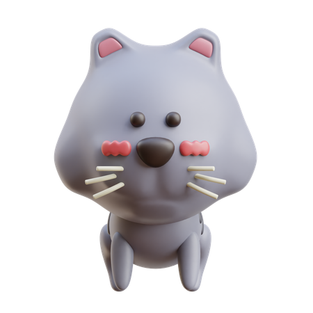 Cat  3D Icon