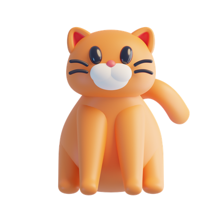 Cat  3D Icon