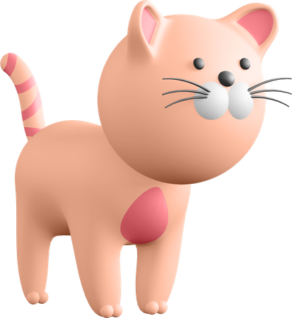 Cat  3D Icon