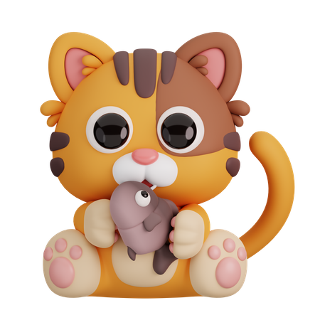 Cat  3D Icon