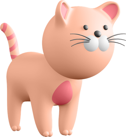 Cat  3D Illustration