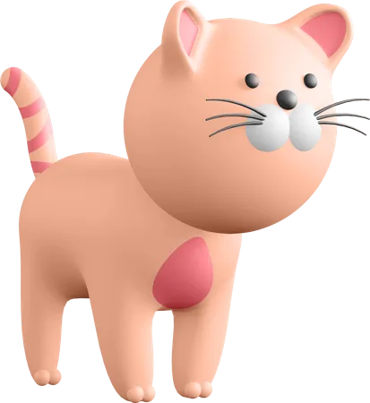 Cat  3D Illustration