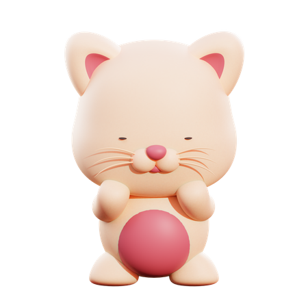 Cat  3D Illustration