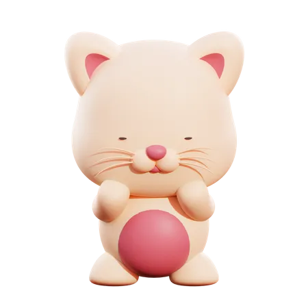 Cat  3D Illustration