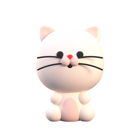 Cat 3D Illustration