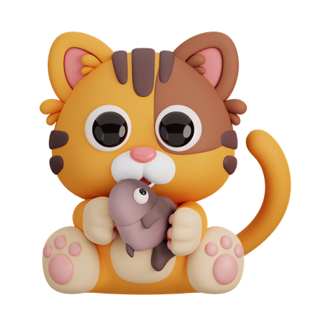 Cat  3D Icon