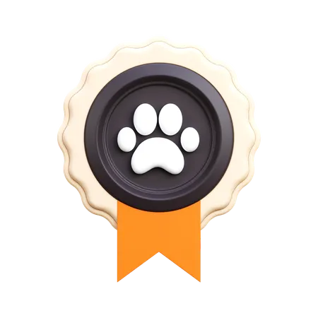 Cat Badge  3D Icon