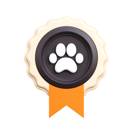 Cat Badge  3D Icon