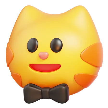 Cat Bow Tie  3D Icon