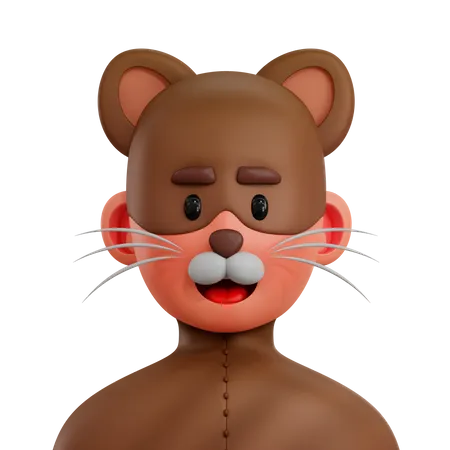 Cat Boy 3D Icon