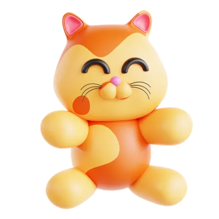 Cat Doll  3D Icon