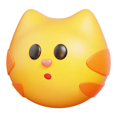 Cat Emoji  3D Icon