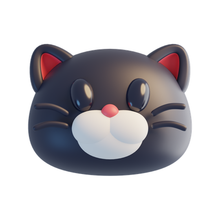 Cat Face  3D Icon