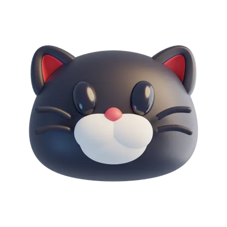 Cat Face  3D Icon