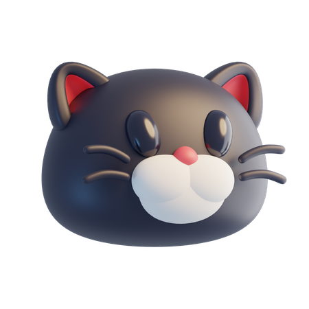 Cat Face  3D Icon